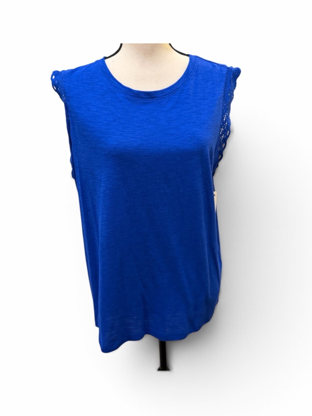 Sonoma Sleeveless Royal Blue Top Sz L NWT